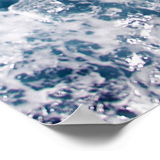 Poster photo Deep Blue Ocean Waves (Coin)