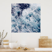 Poster photo Deep Blue Ocean Waves (Cuisine)