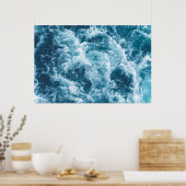 Poster photo Deep Blue Ocean Waves (Cuisine)