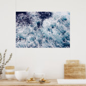 Poster photo Deep Blue Ocean Waves (Cuisine)