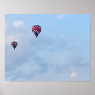 Poster photo des ballons à air chaud