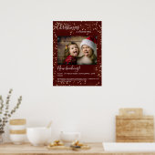 Poster photo des lumières de Noël spécifiques au c (Cuisine)