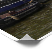 Poster photo des maisons du canal d'Amsterdam (Coin)