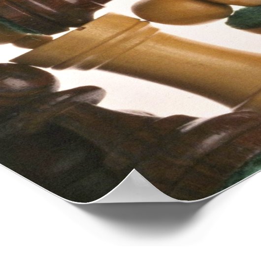 Poster Photo des pièces d'échecs (Coin)