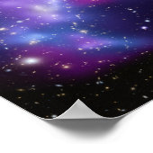 Poster Photo d'espace céleste violet vierge (Coin)