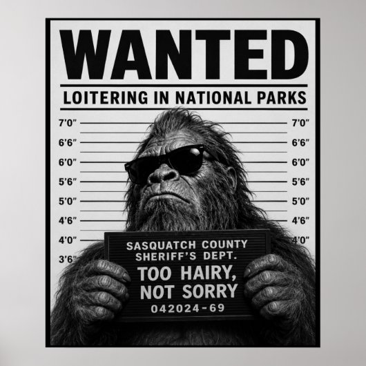 Poster Photo d'identité de Bigfoot (Devant)