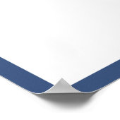 Poster Photo Diplômé Autographe Bleu (Coin)