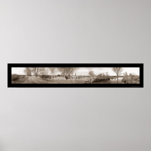 Poster Photo d'irrigation Mesa AZ 1908 (Devant)