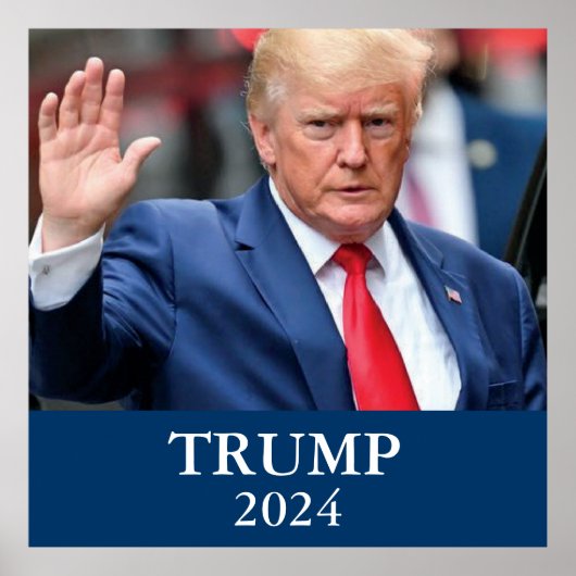 Poster Photo Donald Trump - Trump 2024 (Devant)