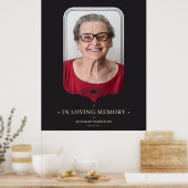 Poster Photo d'ornement en filigrane noir pour enterremen (Cuisine)