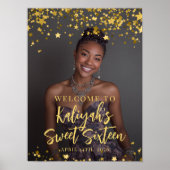 Poster Photo douce moderne 16 party bienvenue (Devant)