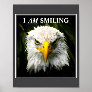 Poster Photo drôle Je souris Aigle Mpy