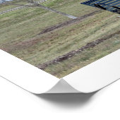 Poster Photo du banc du parc (Coin)