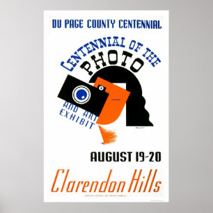 Poster Photo du centenaire 1939 WPA