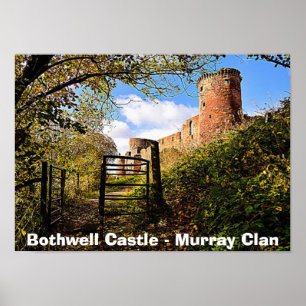 Poster Photo du château de Bothwell de Murray Clan en Éco