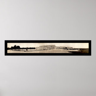 Poster Photo du château de Versailles 1908
