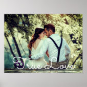 Poster photo du couple d'amour vrai (Devant)