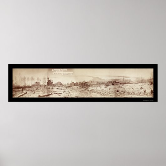 Poster Photo du front de mer de Duluth MN 1870 (Devant)