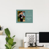 Poster Photo du garçon First Communion Green (Bureau à domicile)