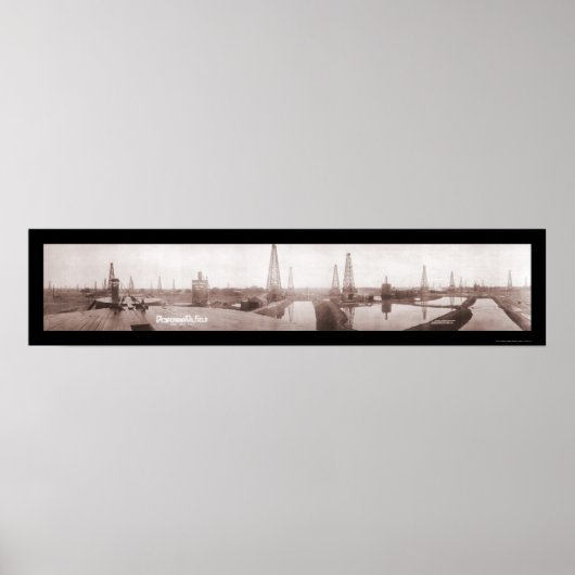 Poster Photo du gisement pétrolier Desdia 1919 (Devant)