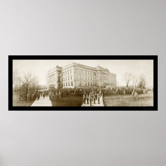 Poster Photo du lycée Omaha 1914 (Devant)