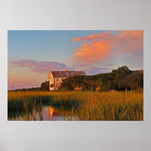 Poster photo du marais de Pawleys Island (Devant)