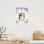 Poster Photo du mémorial des funérailles florales violett (Cuisine)