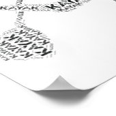 Poster Photo du mot Kayak (Coin)