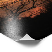 Poster photo du moulin à vent Silhouette Sunset Ka (Coin)