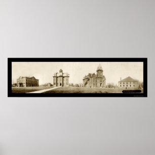 Poster Photo du nord 1912 d'ADA d'université de l'Ohio
