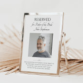 Poster Photo du Père de la Mariée Sauvez un siège Mariage