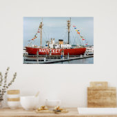 Poster Photo du phare de Nantucket (Cuisine)