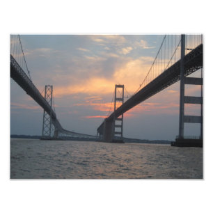 Poster photo du pont de la baie Chesapeake