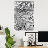 Poster photo du pont de la tour aérienne (Bureau à domicile)