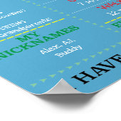 Poster photo du premier bambou d'anniversaire du b (Coin)