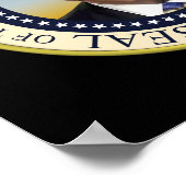 Poster Photo du Président Trump Sceau présidentiel (Coin)