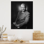 Poster Photo du président vintage Dwight D. Eisenhower (Cuisine)