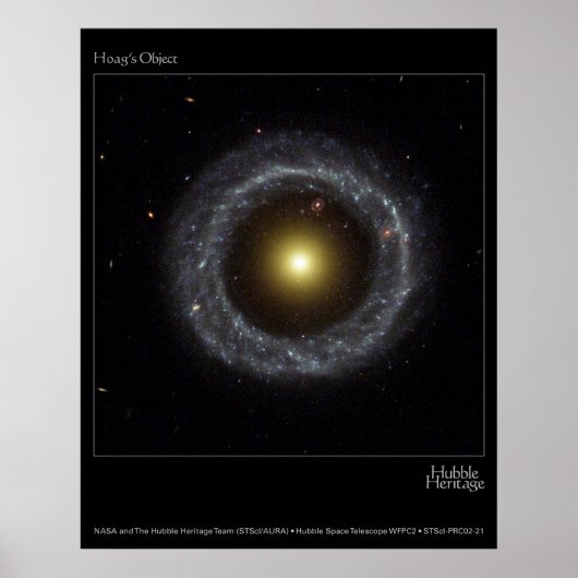 Poster Photo du télescope Hubble Objet du cercueil (Devant)