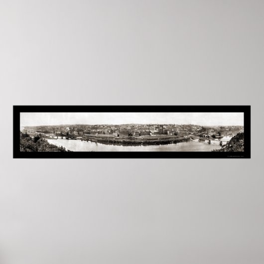 Poster Photo du train Lynchburg VA 1913 (Devant)