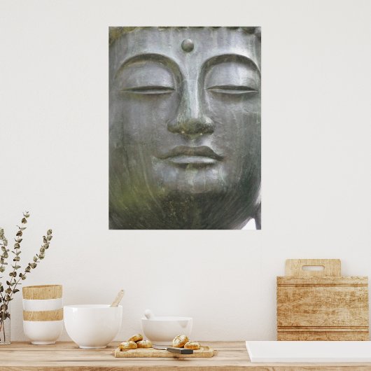 Poster Photo du visage de Bouddha (Cuisine)