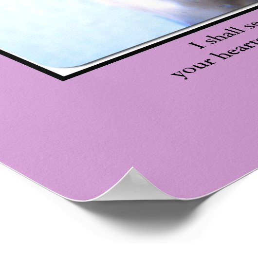 Poster Photo du visage sacré de Jésus (Coin)