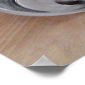 Poster Photo d'un billet motivationnel sur l'eau potable (Coin)