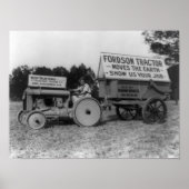 Poster Photo d'un tracteur Fordson (Devant)