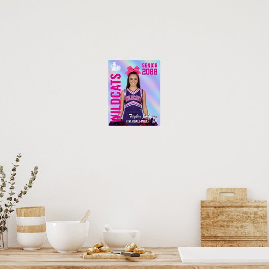 Poster Photo d'une meneuse de claque iridescente de l'équ (Cuisine)