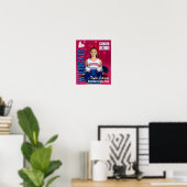 Poster Photo d'une meneuse de jeu senior de l'équipe de c (Bureau à domicile)