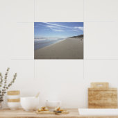 Poster Photo d'une plage de l'océan Atlantique à Low Tide (Cuisine)