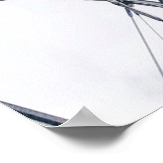 Poster Photo en angle bas du cadre en métal gris (Coin)