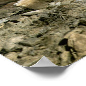 Poster Photo en couleur du rocher-champignon (Coin)