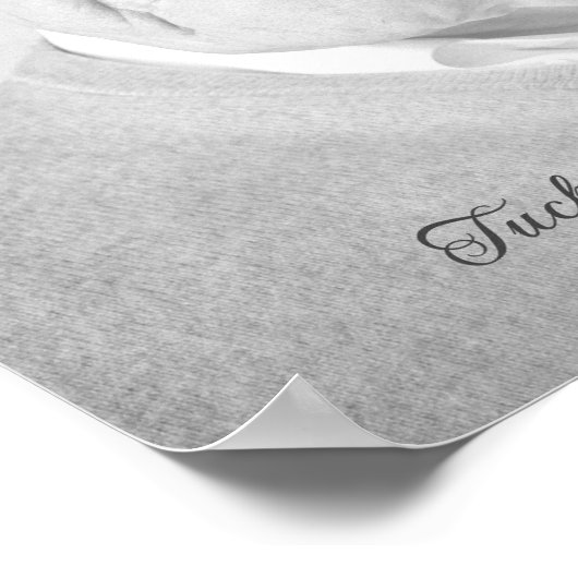 Poster Photo en noir et blanc pour le service funéraire (Coin)