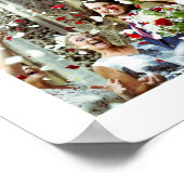 Poster Photo et nom du Mariage personnalisé Imprimer (Coin)